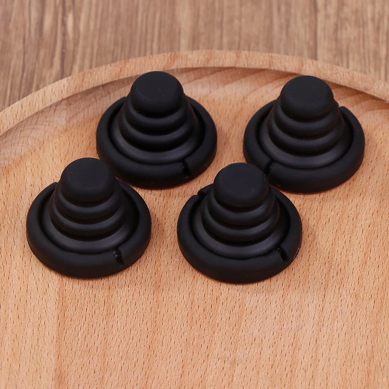 4 PCS Car Door Shock Absorber Cushion Silicone Pad Universal Gasket Trunk Sound Insulation Pad Shockproof Latch Accessories Peaceful Pleasures Health and Wellness 1set Black Other