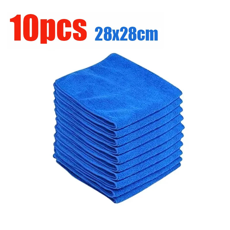 Microfiber Car Wash Cleaning Cloths 10/20 Pack – 28x28cm