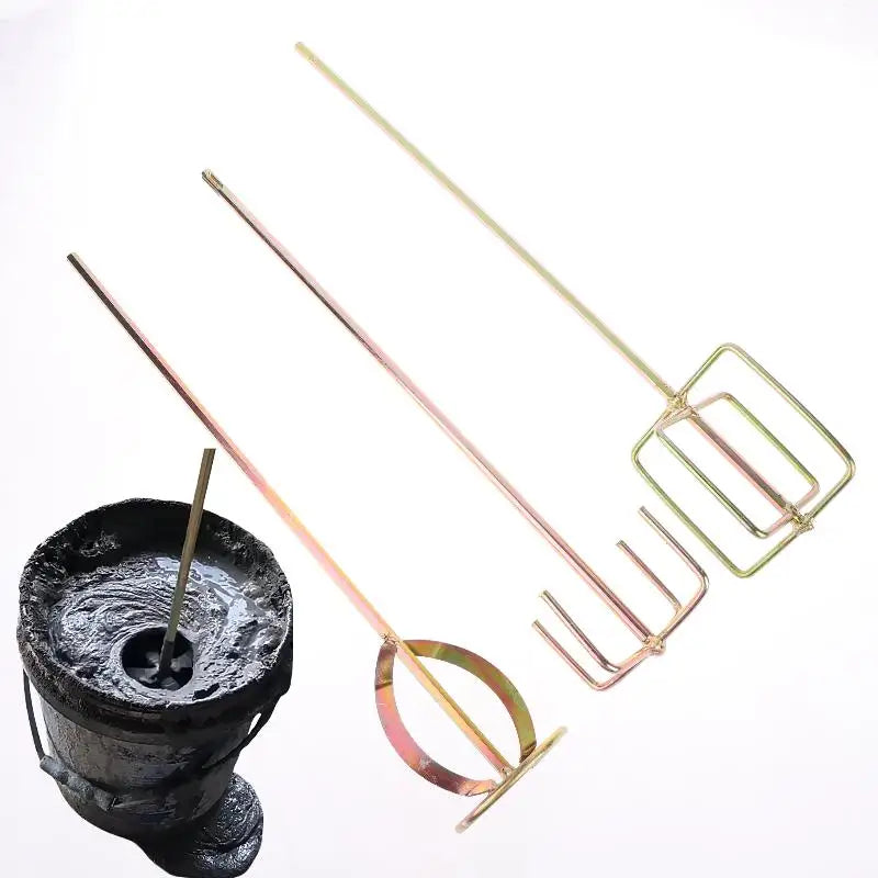 Putty Powder Coating Paint Electric Mixer Rod Head Mixing Rod Mixer Drill Paint Stirring Rod Mortar Mixing Paddle Peaceful Pleasures Health and Wellness