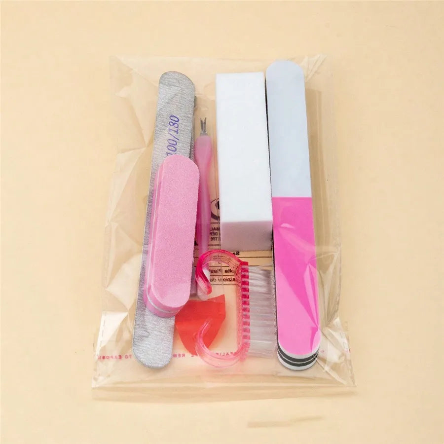 7-Piece Stainless Steel Nail Care Kit – File, Clipper & Cuticle Set