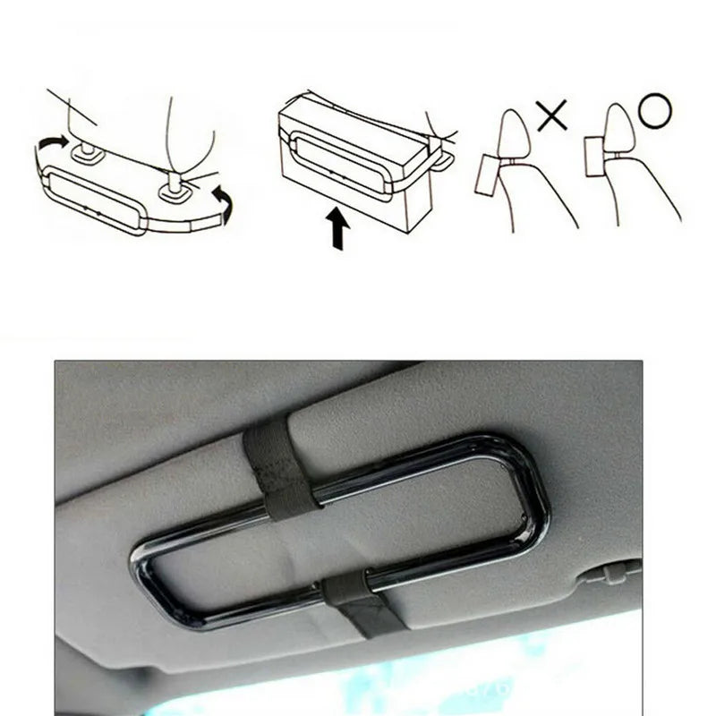Car Sun Visor Tissue Holder Car Interior Hanging Tissue Box Holder Car Tissue Holder Seat Back Napkin Box Car Accessories Peaceful Pleasures Health and Wellness