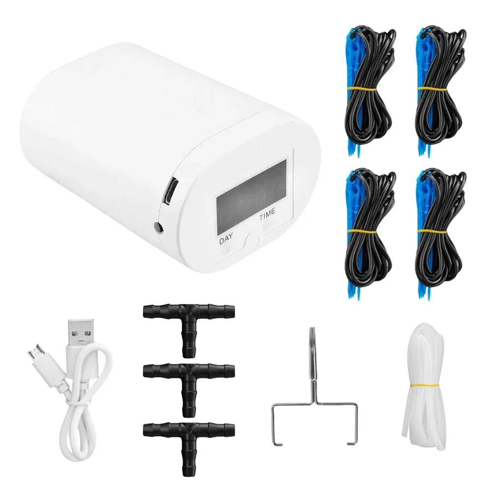 Automatic Plant Watering Pump with Timer – 2/8/16 Heads Peaceful Pleasures Health and Wellness 16 Heads Pump United States