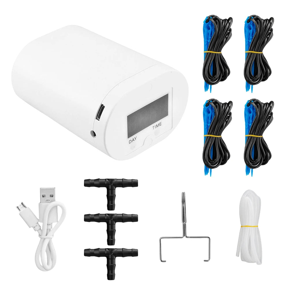 Automatic Plant Watering Pump – 2, 8, or 16 Head Drip Kit Peaceful Pleasures Health and Wellness 16 Heads Pump spain