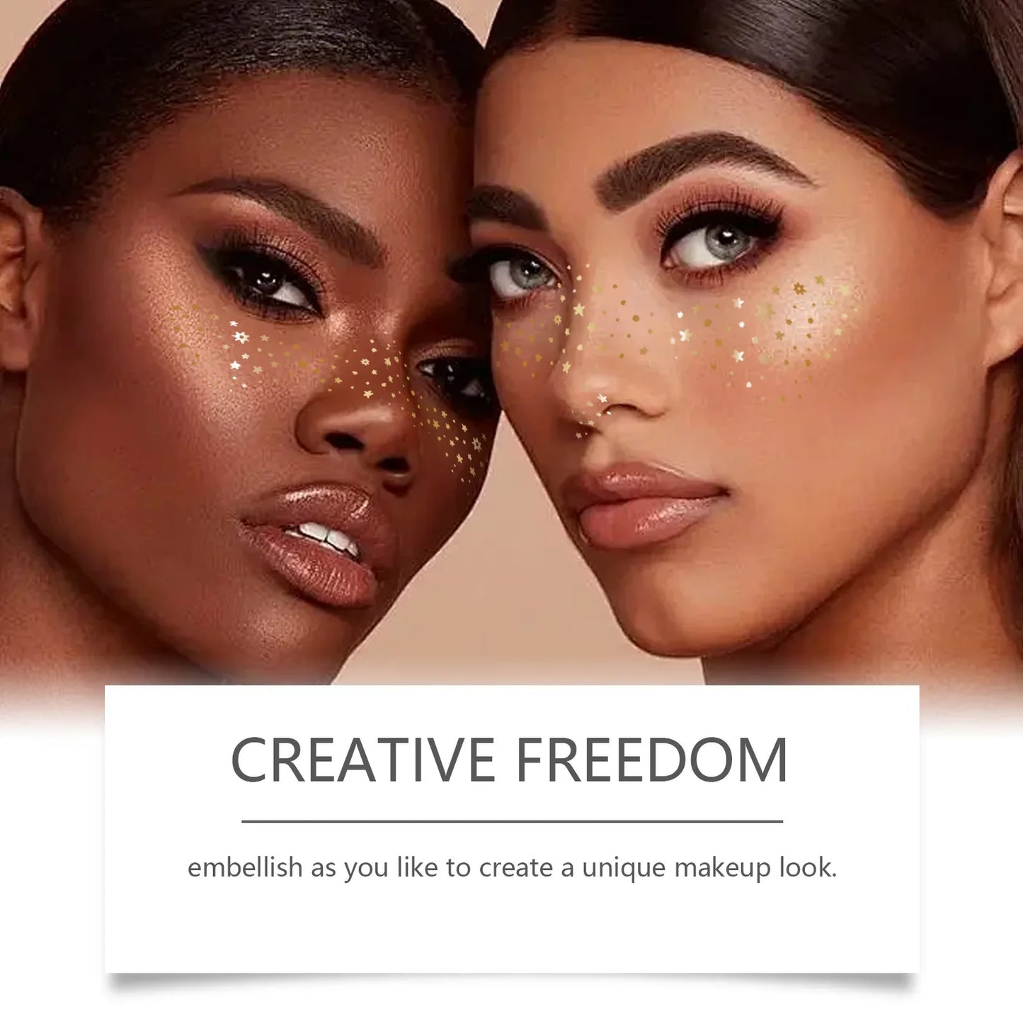 Glitter Fake Freckle Temporary Face Tattoo Stickers | DIY Makeup