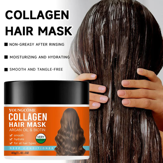 YOUNGCOME Collagen & Argan Oil Hair Mask – Deep Repair 70g Collagen Hair Mask Oasis Select