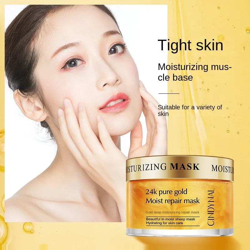 24K Gold Sleeping Mask – Hyaluronic Acid Anti-Aging Night Mask
