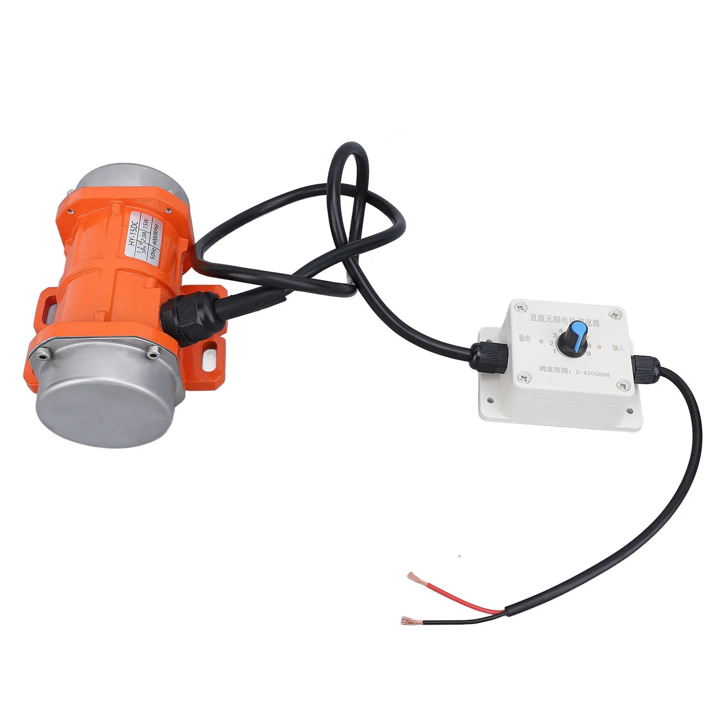 DC 12V Concrete Vibrator Motor 4000RPM Brushless Aluminum Alloy IP65