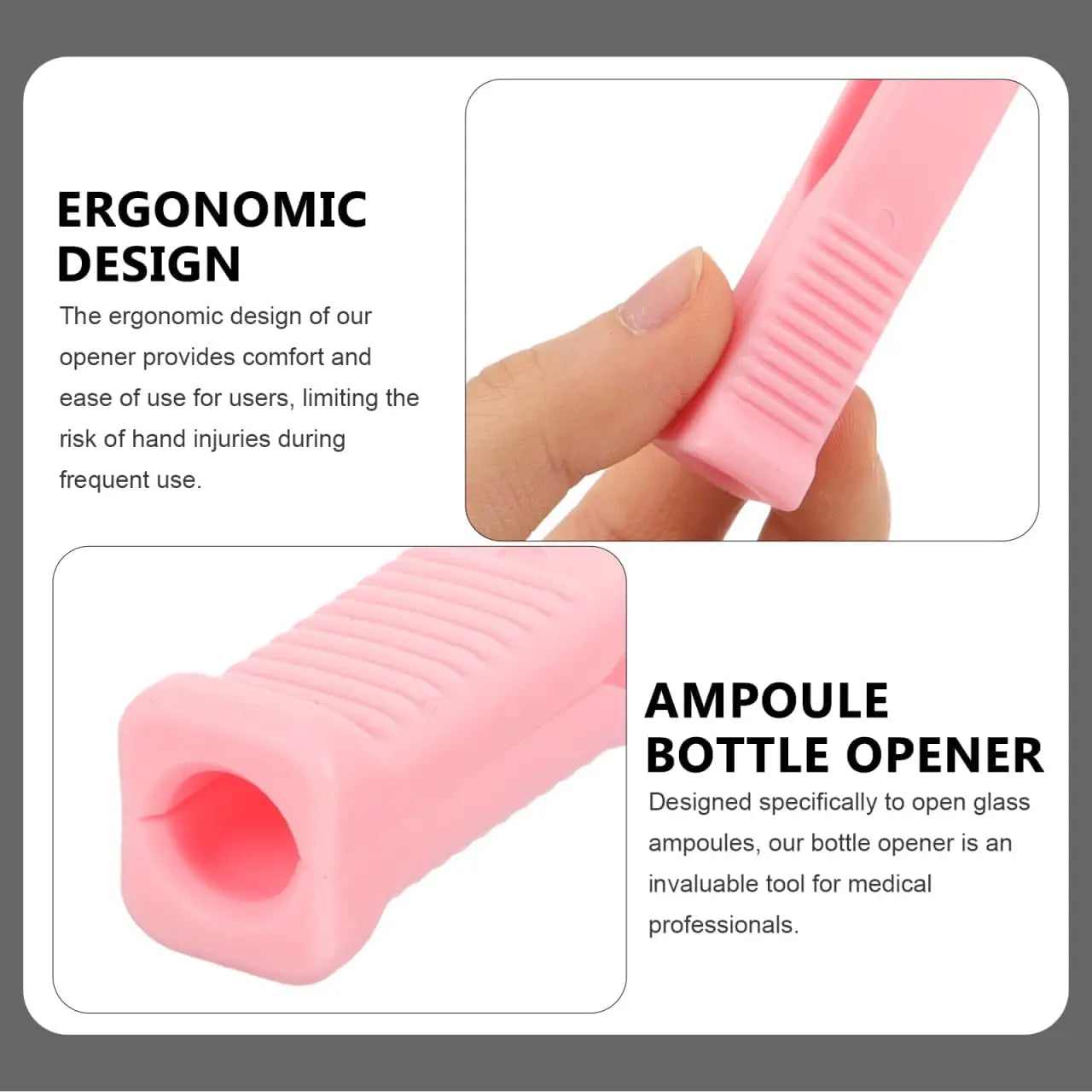 Plastic Ampoule Bottle Opener – Glass Ampule Breaker Tool