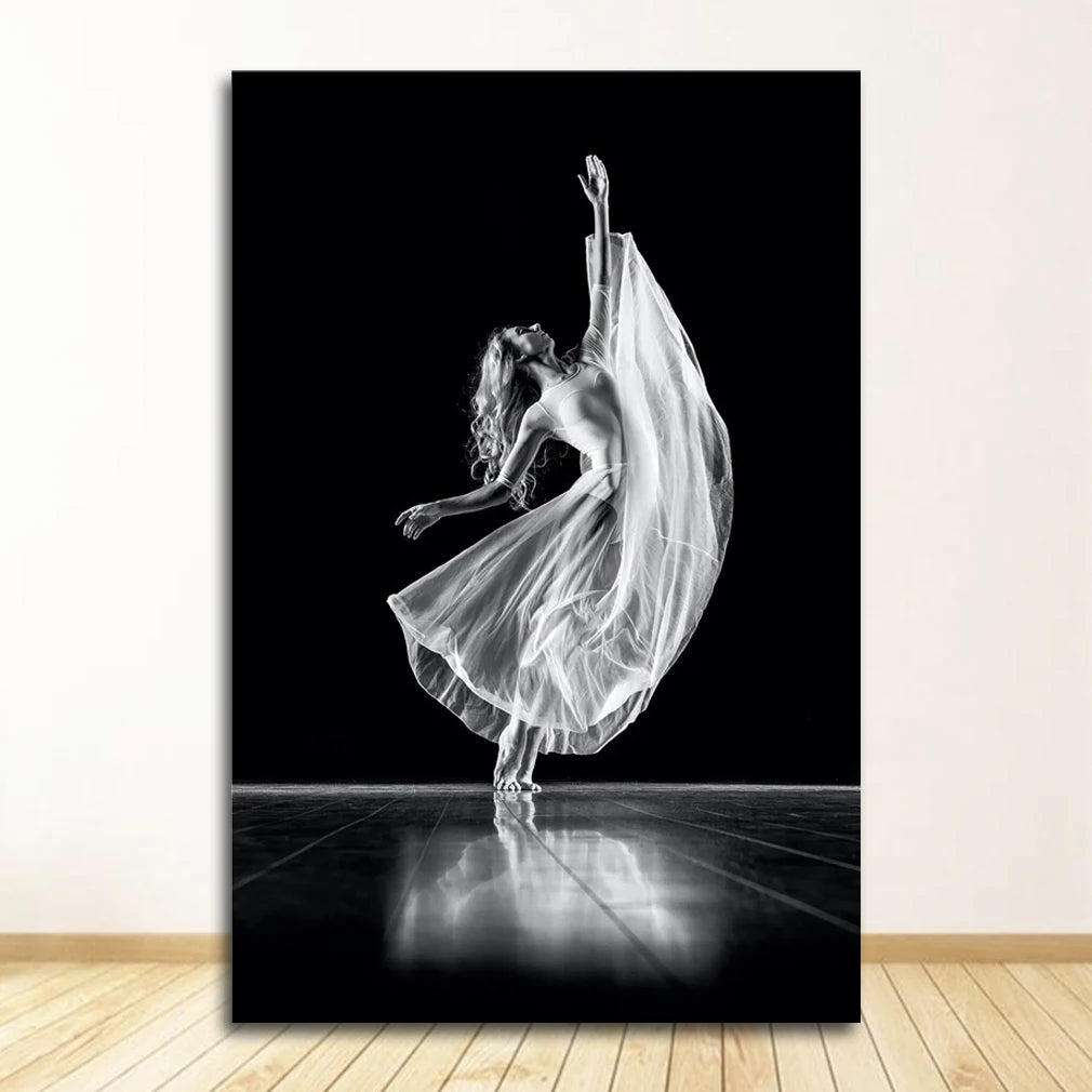 Guardian Angel Canvas Wall Art | Scandinavian White Wings Print