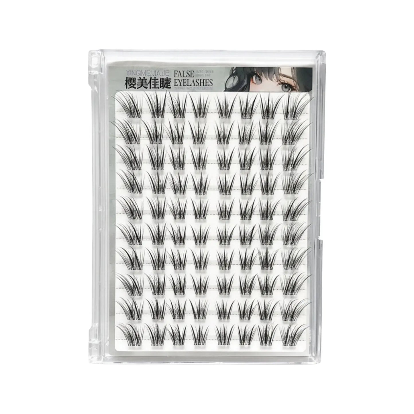 10 Rows Individual Lashes Clusters Segmented Natural Lash Extension Fox-style Flying False Eyelashes Makeup Tool Peaceful Pleasures Health and Wellness style 13