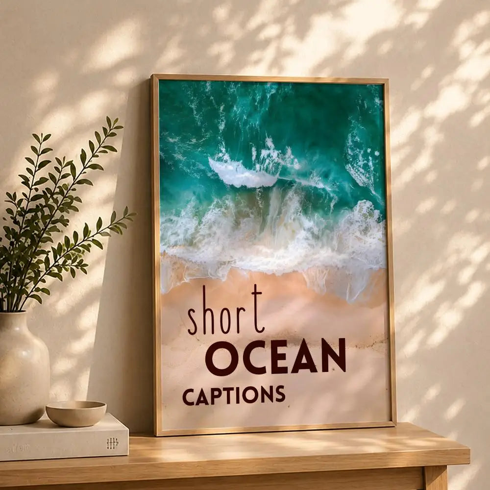 Scenery B-Beach Sea OceanS Poster HD Self Adhesive Waterproof Wall Art Ideal for Home Office Dorm Bedroom Great Gift Peaceful Pleasures Health and Wellness White4 15X20cmNoframe