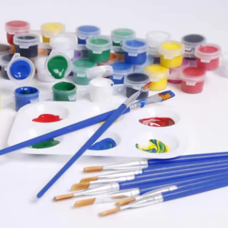 10pcs Paint Brushes Set Painting Art Brush For Acrylic Oil Watercolor Artist Professional Kits Peaceful Pleasures Health and Wellness