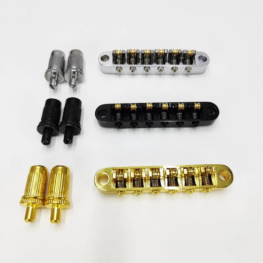 Tune-o-matic Roller Saddle Guitar Bridge LP 6 String Guitars Electric Peaceful Pleasures Health and Wellness