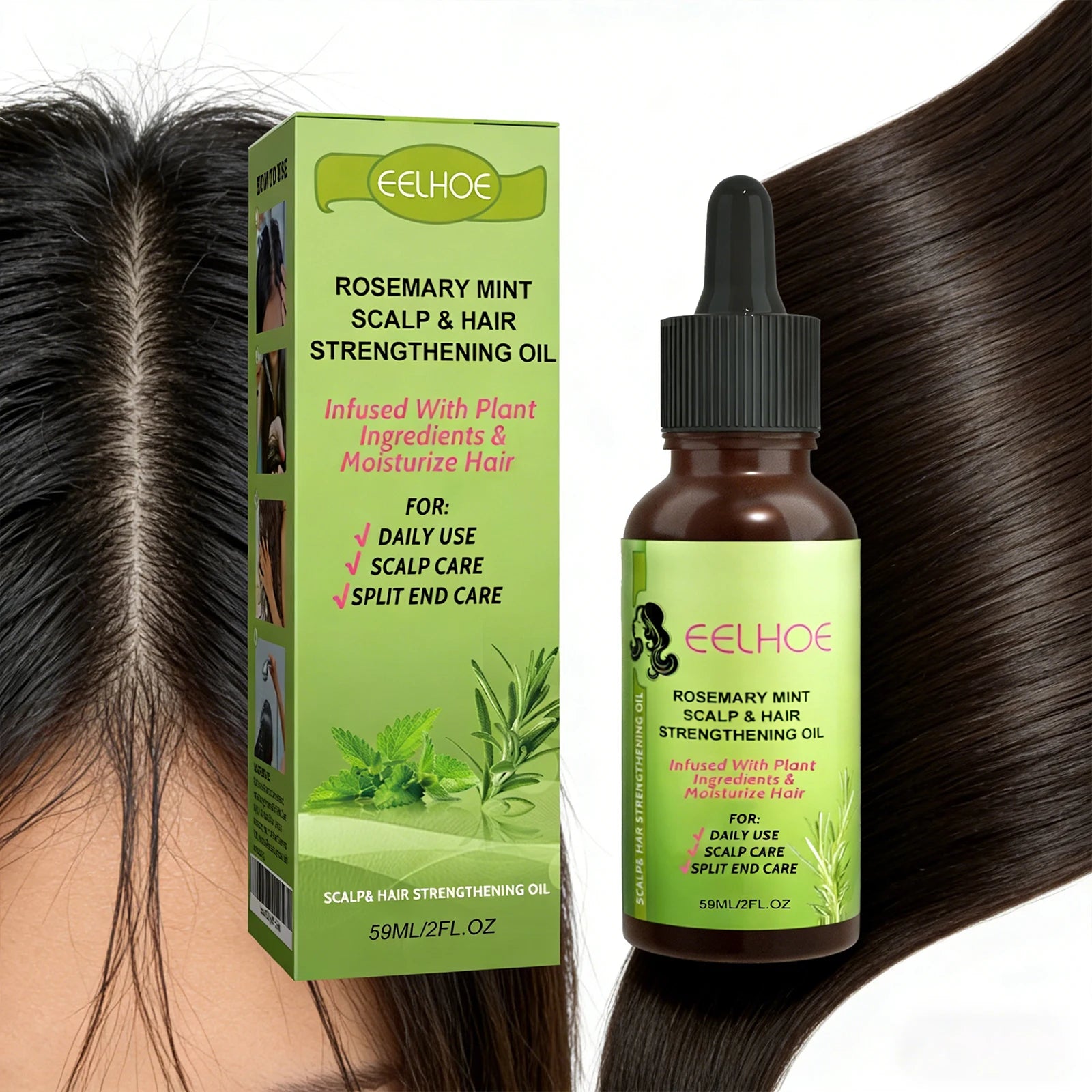 EELHOE Scalp & Hair Strengthening Oil – Repair & Dandruff 59ml Scalp & Hair Oil Peaceful Pleasures Health and Wellness