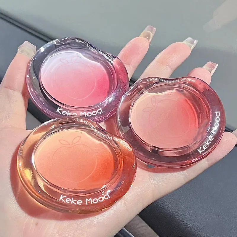 Matte Gradient Blush Powder Palette | Peach Pink & Nude Rouge