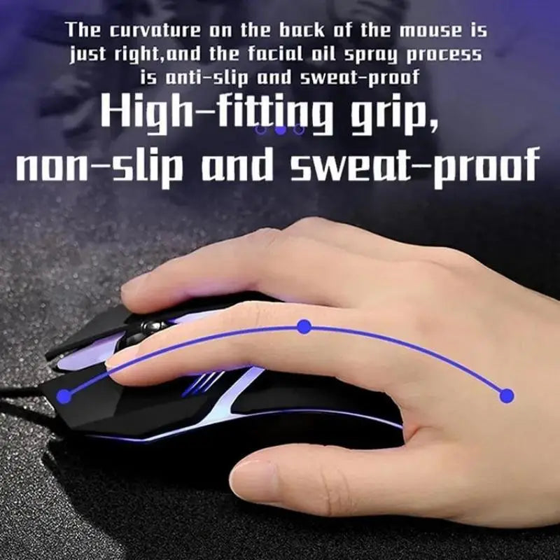 USB Wired RGB Gaming Mouse | Ergonomic 1600 DPI Optical