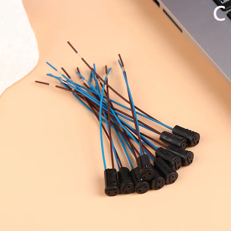 10-Pack G4 Lamp Socket Wire Adapter – LED & Halogen Holder