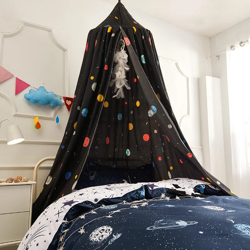 Battilo Kids Round Dome Bed Canopy – Mosquito Net Play Tent