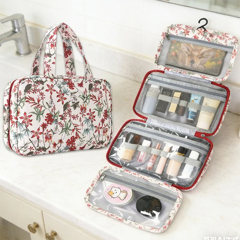 Hanging Toiletry Bag – Foldable Travel Organizer for Men & Women