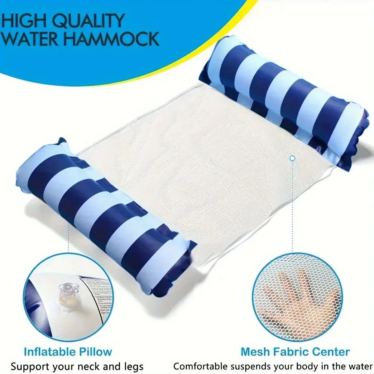 Foldable Inflatable Lounge Chair – Pool, Beach & Floating Bed