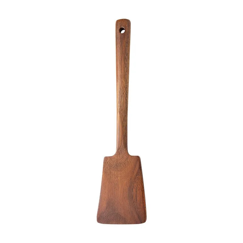 1PC-Wooden spatula for non-stick pan; special wooden cooking utensil for home kitchen use; anti-scalding spatula Peaceful Pleasures Health and Wellness Default Title