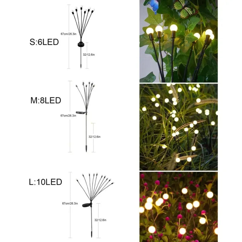 Solar Firefly Garden Lights – Waterproof Outdoor Lawn Decor