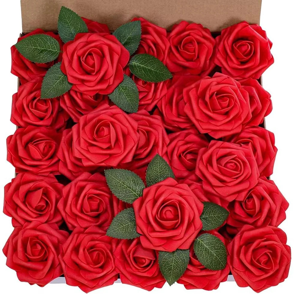 PE Foam Artificial Roses 5/10pcs | Wedding Valentine's Bouquet