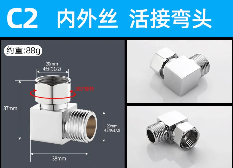 G1/2 Brass Triangle Valve – Water Stop Valve | Bathroom & Laundry