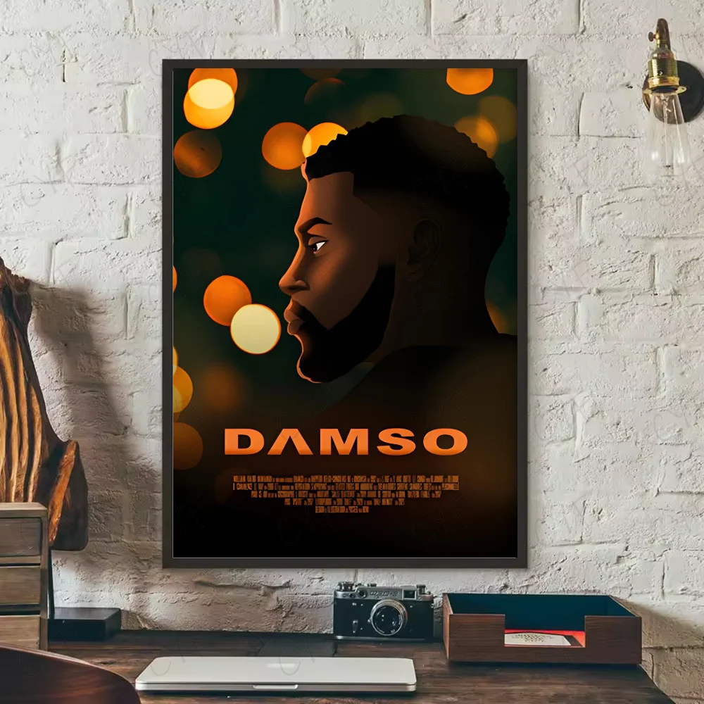 D-Damso Qalf Rapper Poster HD art sticky wall waterproof home living room bedroom bar aesthetic decoration Peaceful Pleasures Health and Wellness z16 40X50cmNoframe
