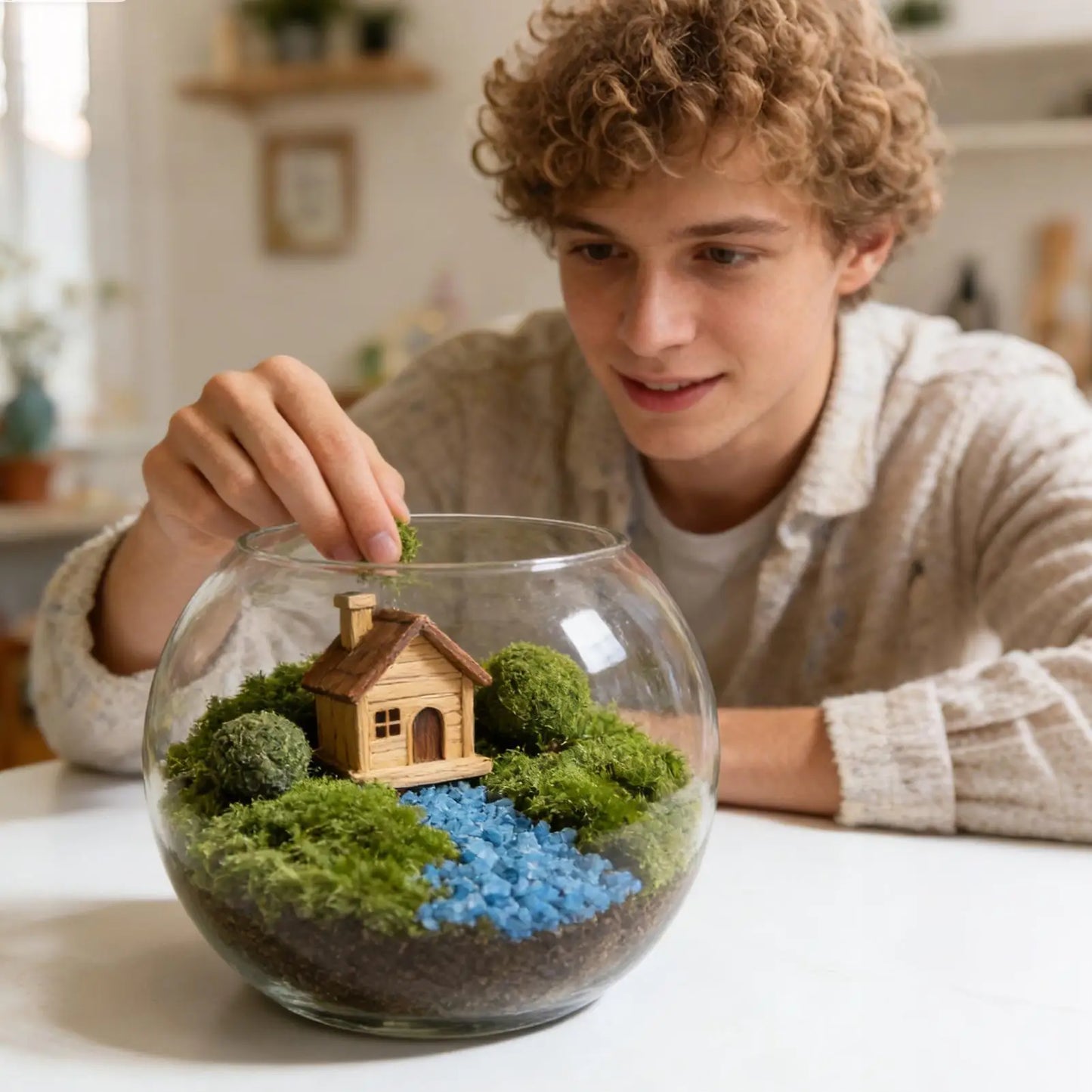 Artificial Moss UV Fade Resistant Faux Plants | Home Decor Artificial Moss Decor Peaceful Pleasures Health and Wellness