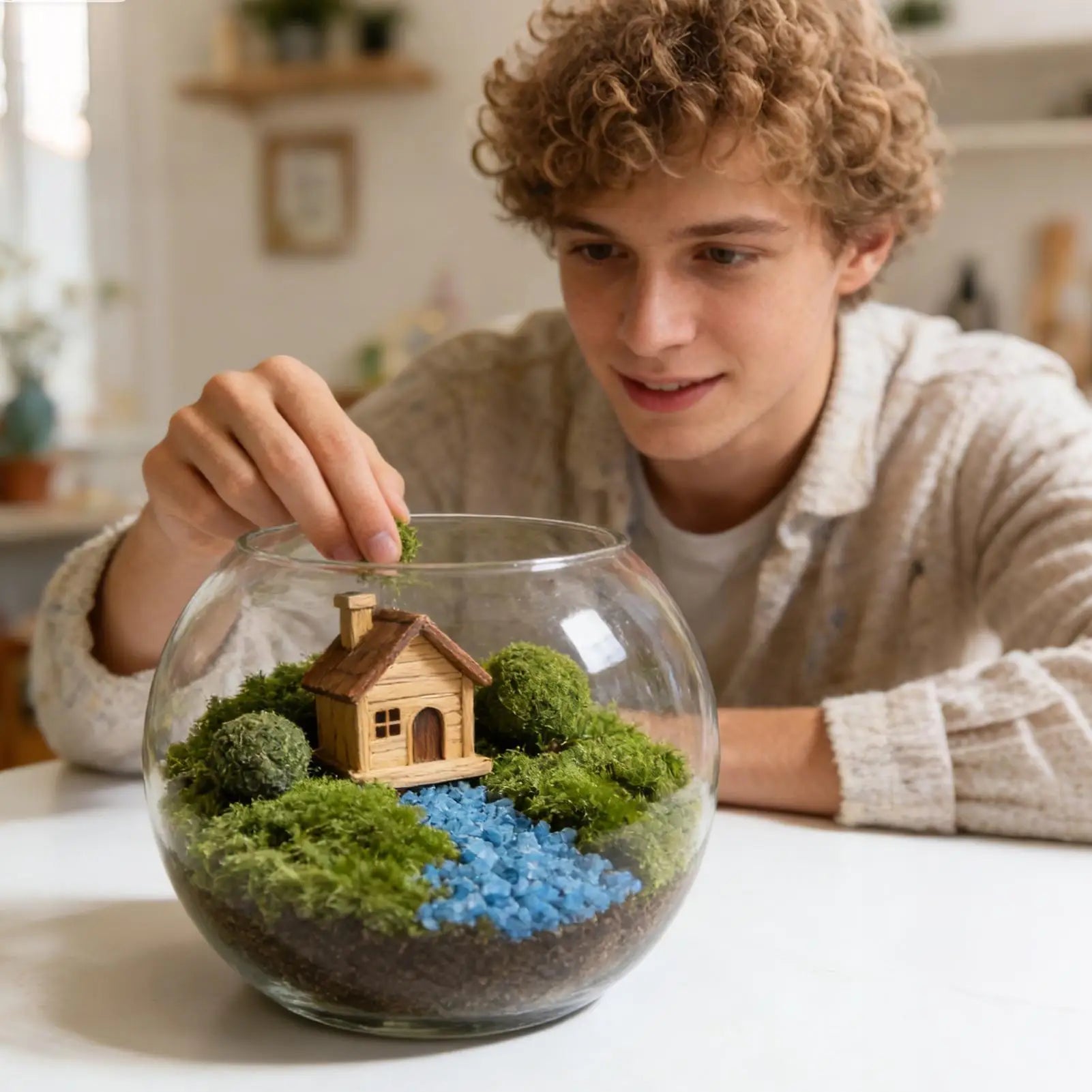 Artificial Moss UV Fade Resistant Faux Plants | Home Decor Artificial Moss Decor Peaceful Pleasures Health and Wellness