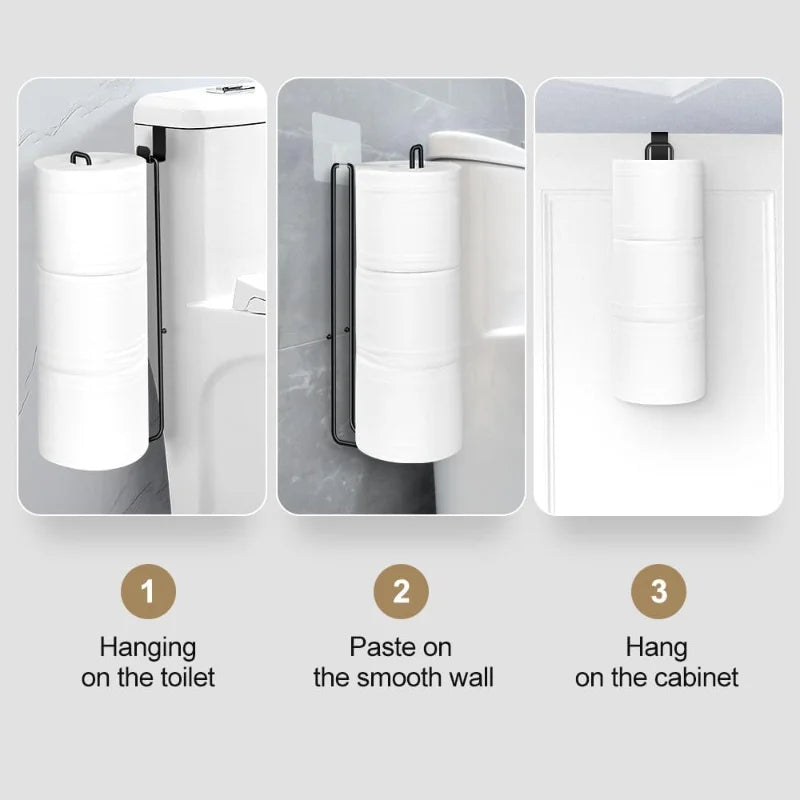 Toilet Paper Holder with Storage – 3 Extra Rolls Wall Mount Toilet Paper Holder Peaceful Pleasures Health and Wellness