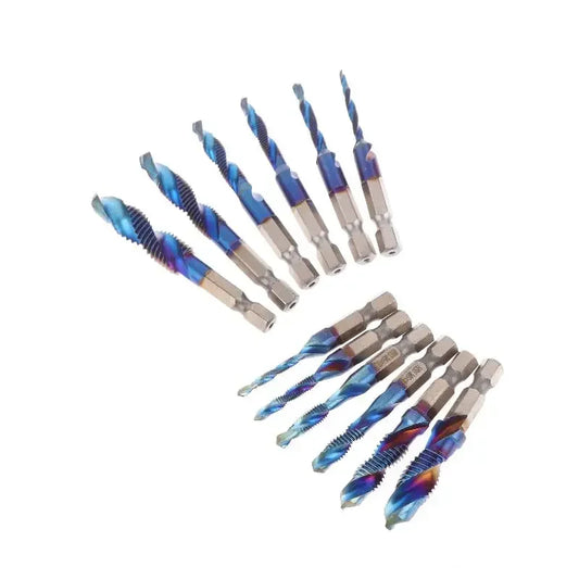 HSS Titanium Metric Tap Set M3–M10 Hex Shank 6-Piece Metric Tap Set Oasis Select