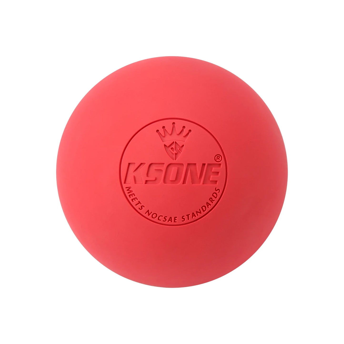 Solid Color KSONE Yoga Fascia Ball,Silicone Pilates Ball For Foot Massage Muscle Relaxation Peaceful Pleasures Health and Wellness Red