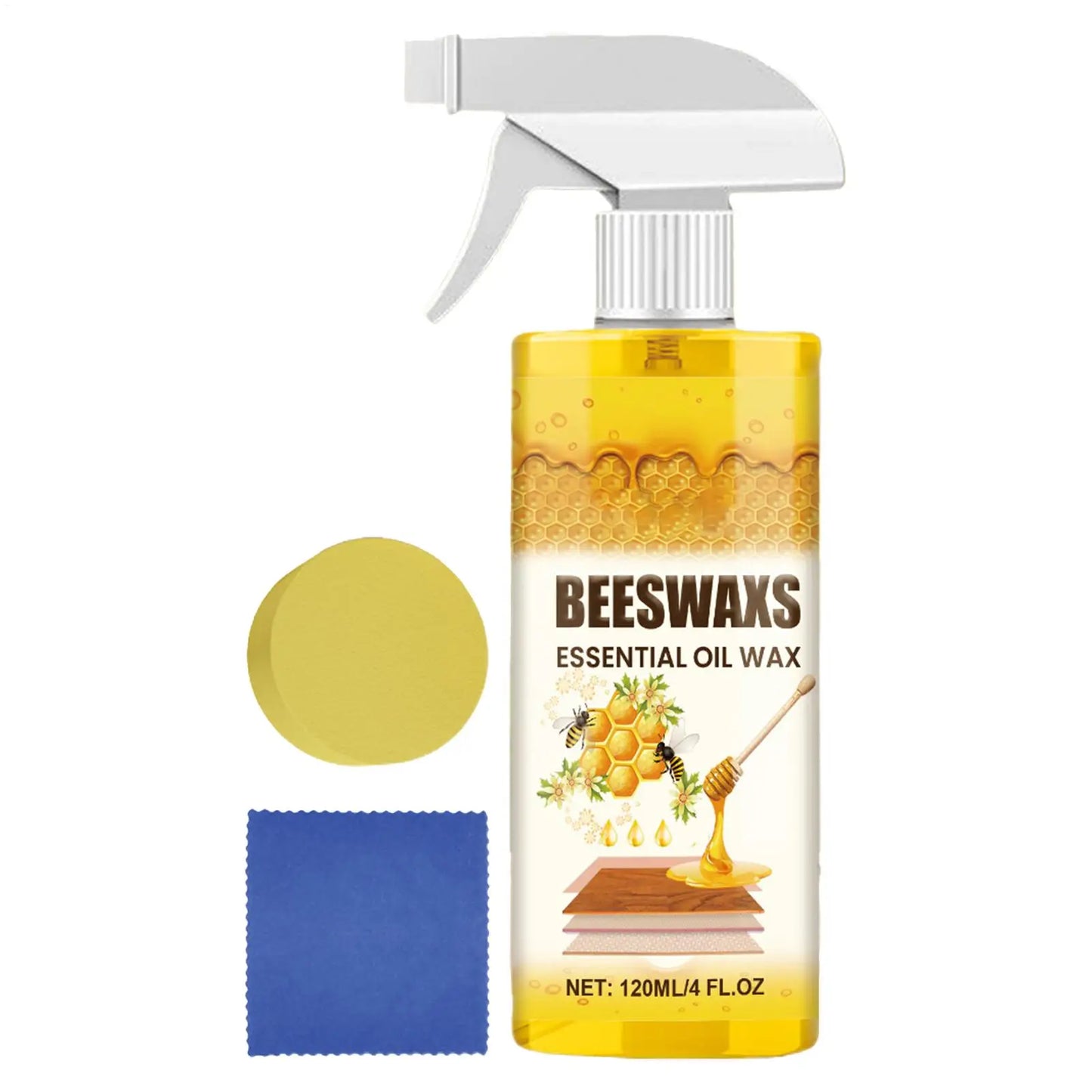 Wood Restorer & Beeswax Polish Spray 120ml – Furniture & Floors