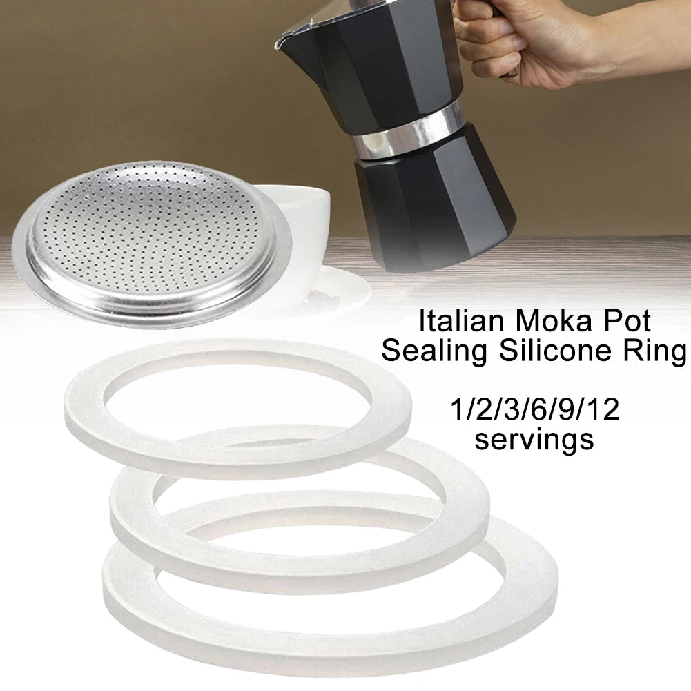 Replacement Gasket Seal Coffee Espresso Moka Stove Pot Silicone Ring
