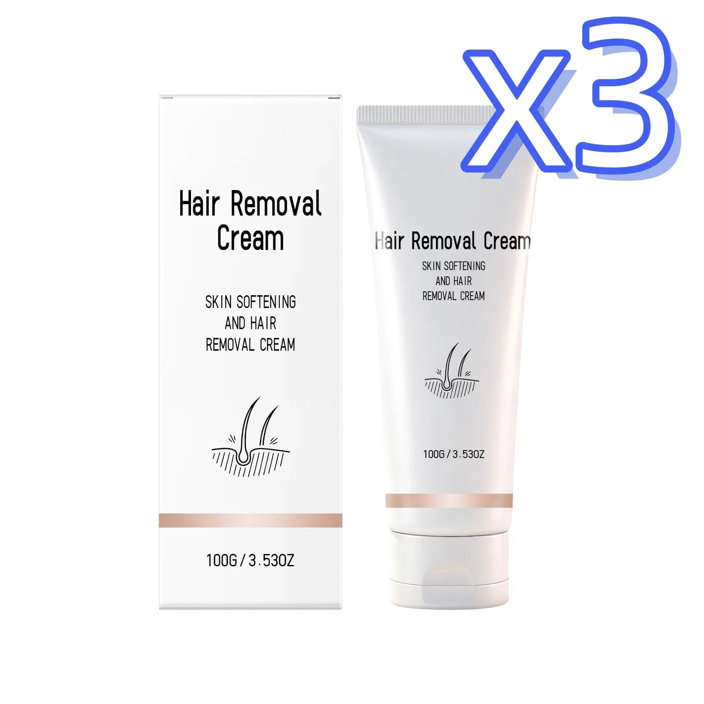 Instant Painless Hair Removal Cream – Smooth Skin 100g