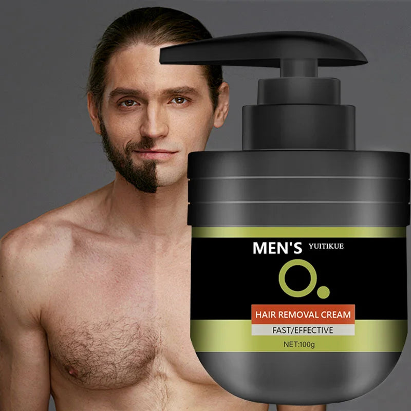 Men's Hair Removal Cream 100g – Gentle, No Irritation Hair Removal Cream Peaceful Pleasures Health and Wellness