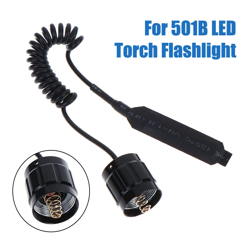 New Remote Pressure Button Switch Case Controller Flashlight Switch Fit For 501B LED Torch Flashlight Peaceful Pleasures Health and Wellness