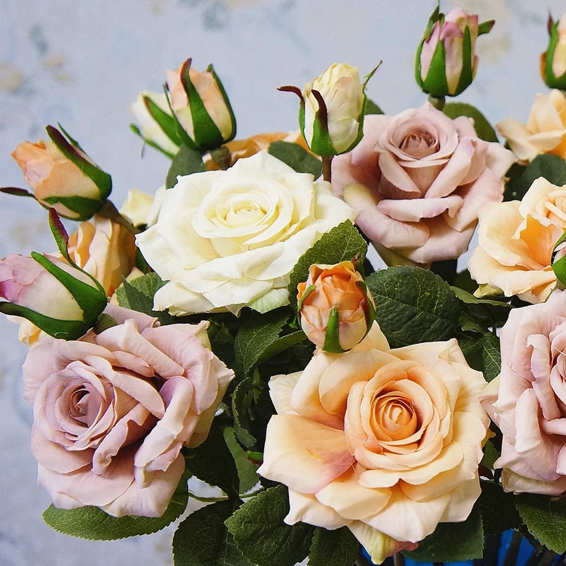 Artificial Silk Rose Bouquet for Home & Wedding Decor