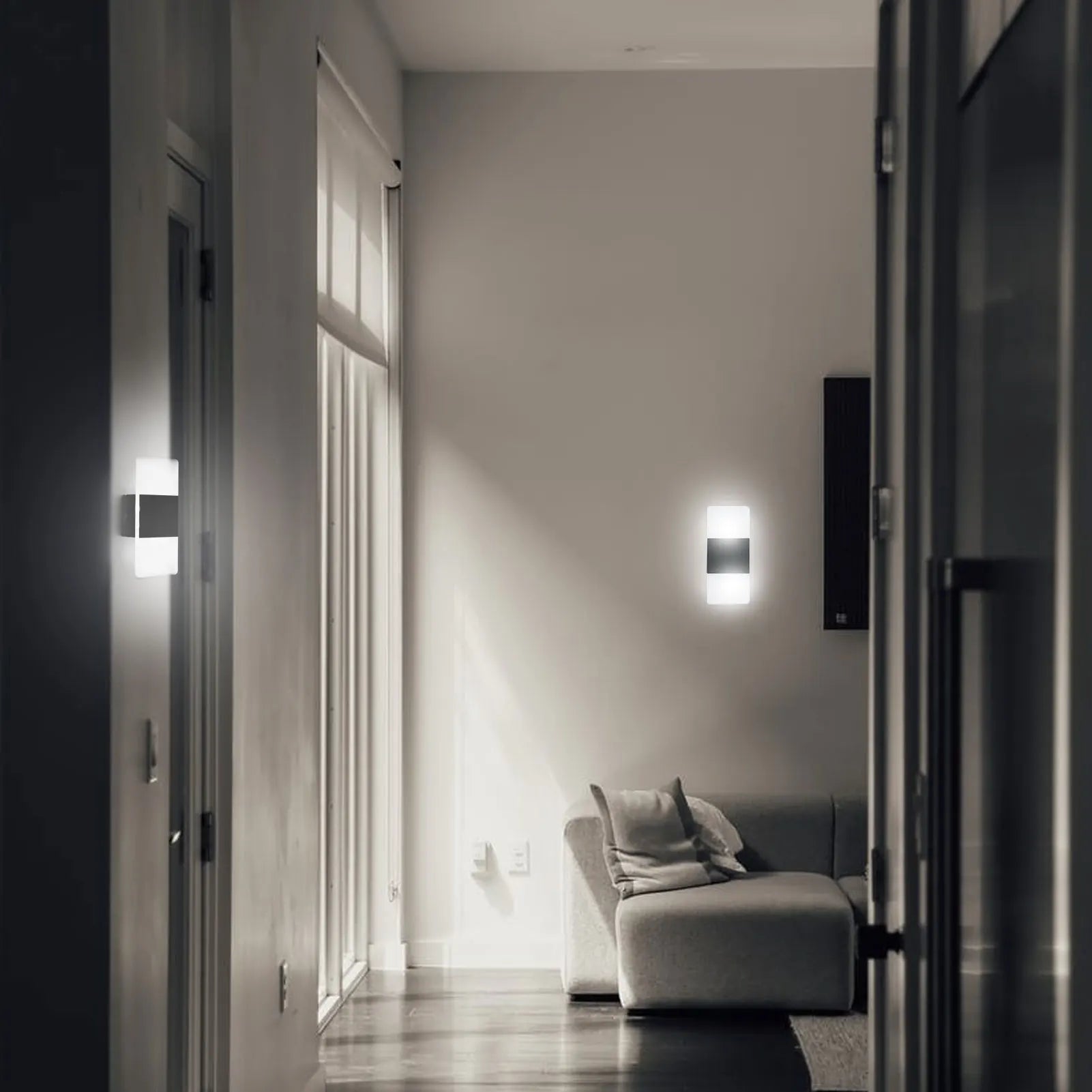 L-ED Wall Lamp Rectangle AC85-265V Bedside Corridor Wall Lamp Home Decorative Aluminum Light Fixture Peaceful Pleasures Health and Wellness