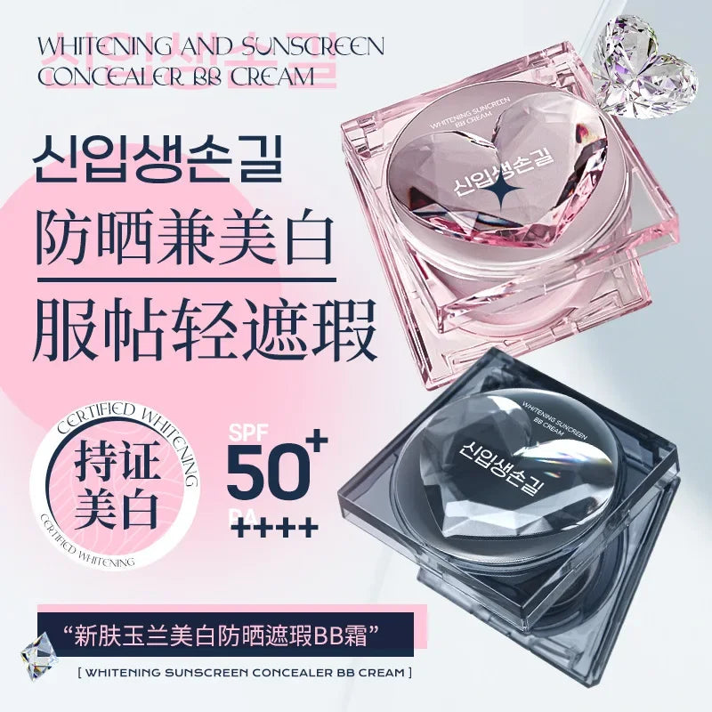 Whitening Sunscreen Air Cushion BB Cream Concealer Waterproof Sweatproof 50x Sunscreen Foundation Peaceful Pleasures Health and Wellness