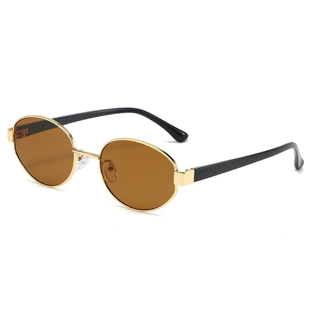 Retro Oval UV400 Sunglasses – Unisex Vintage Punk Eyewear