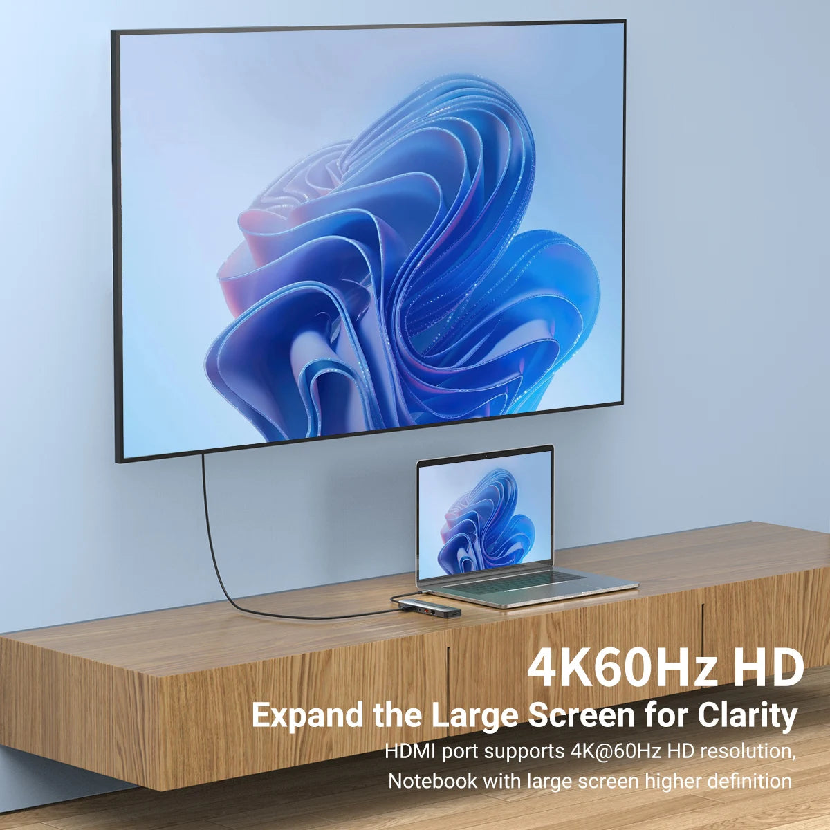8-in-1 USB-C Hub & M.2 SSD Enclosure | 4K HDMI, PD 100W, RJ45