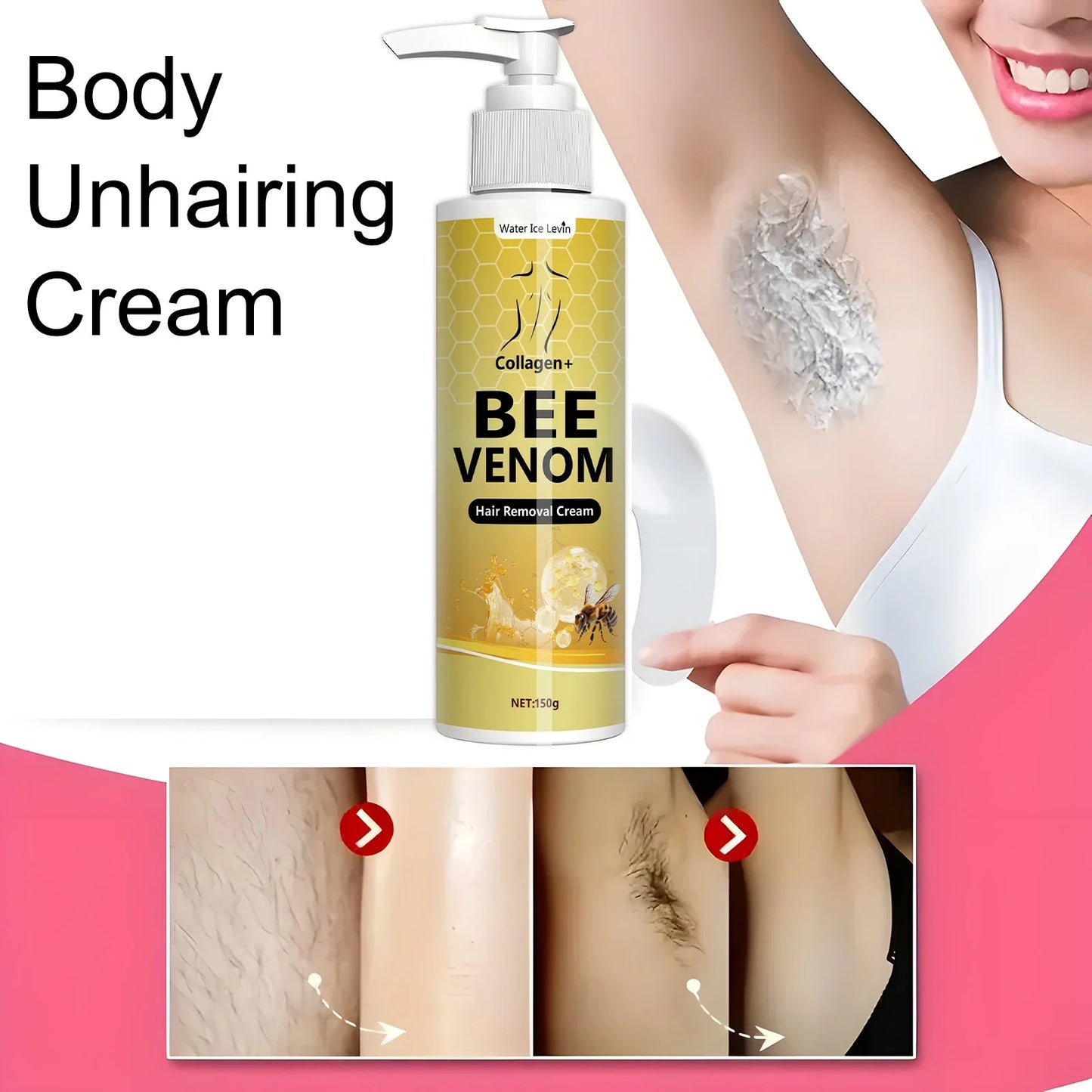 Lemon Bee Venom Hair Removal Cream – Gentle, All Skin Types