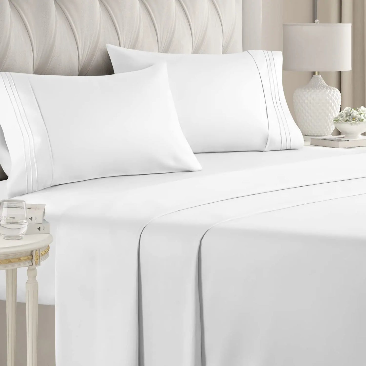 Battilo 4-Piece Luxury Microfiber Bed Sheet Set | All Sizes