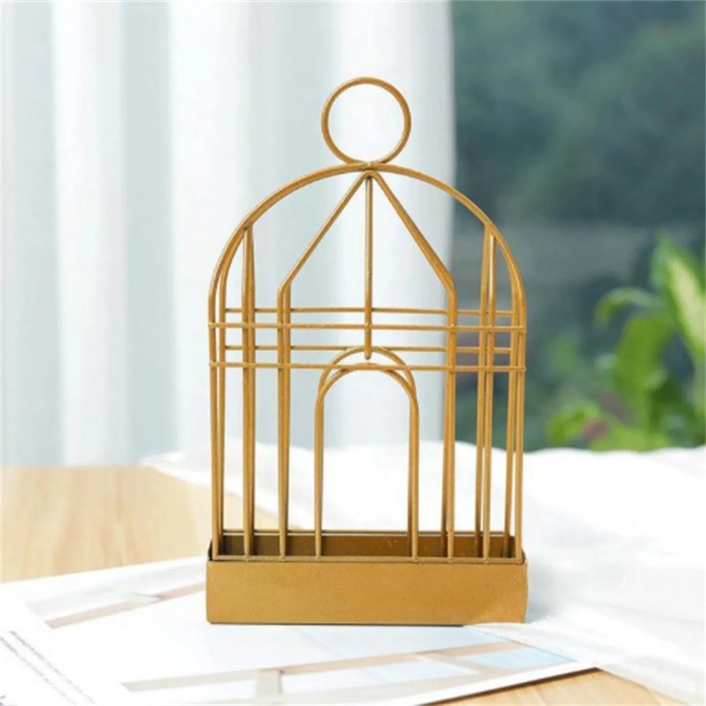 Vintage Iron Mosquito Coil Holder – Birdcage Design Rack