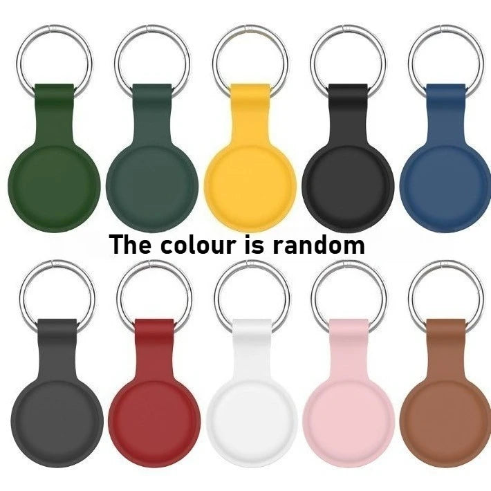 Cover for Airtags Case Liquid Silicone Protective Shell Tracker Accessories Anti-scratch Sleeve Keychain Air Tag Case Peaceful Pleasures Health and Wellness random 10pcs