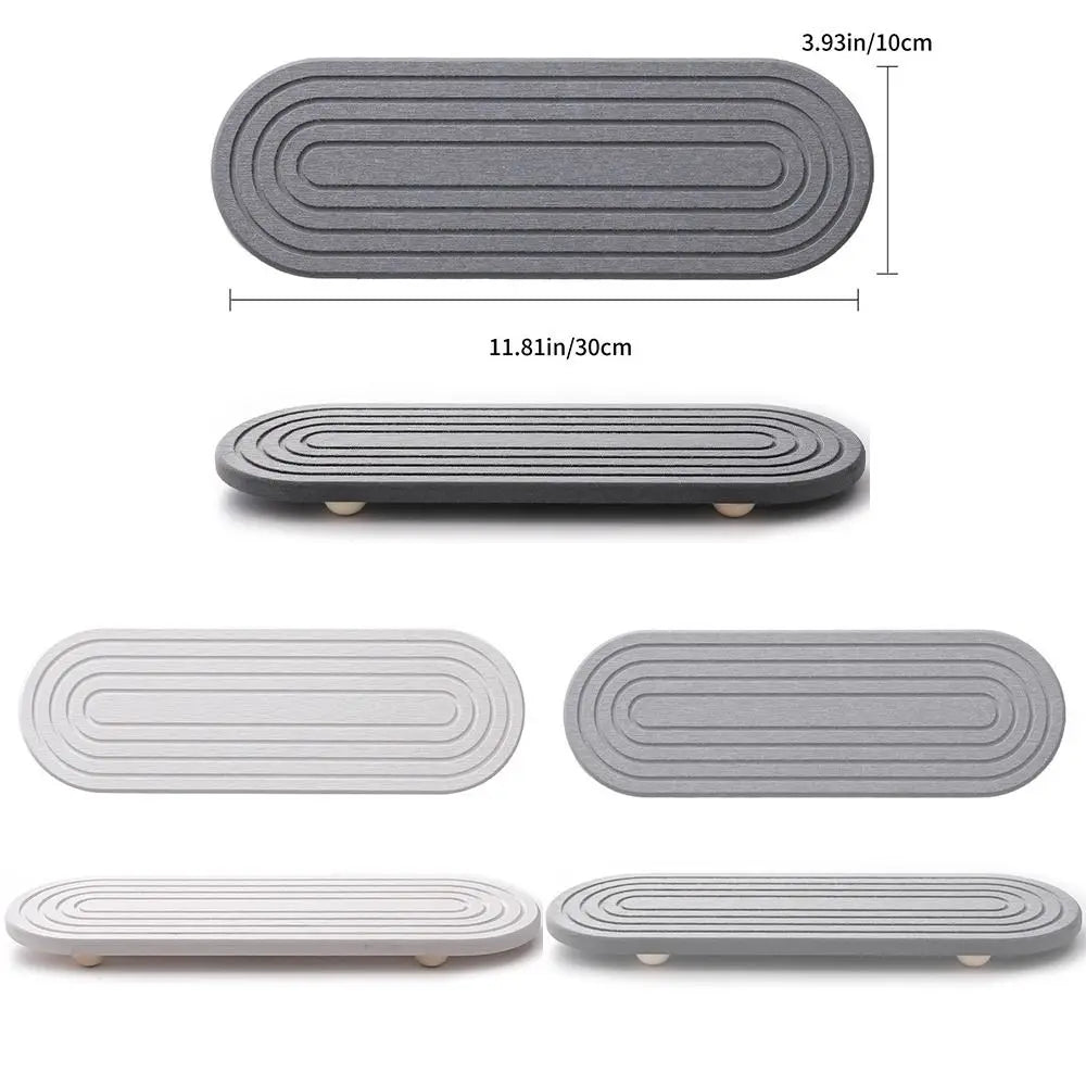Diatom Mud Sink Tray – Quick-Dry Non-Slip Draining Board