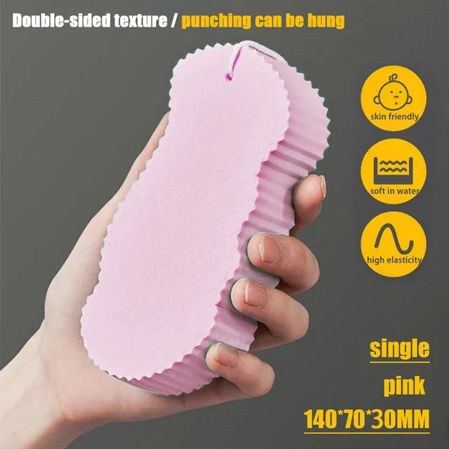 3D Sponge Exfoliating Bath Scrubbing Sponges Soft Body Scrubber
